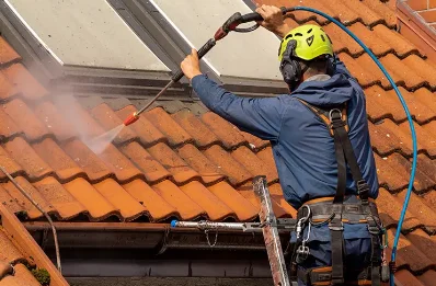 Démoussage et hydrofuge de toiture à Haudricourt